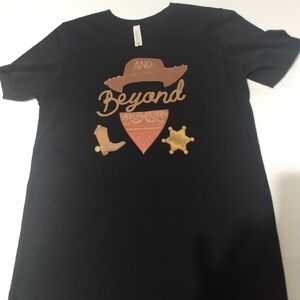 Bella canvas tshirt for womens Size Medium Color Black Cowgirl Tshirt